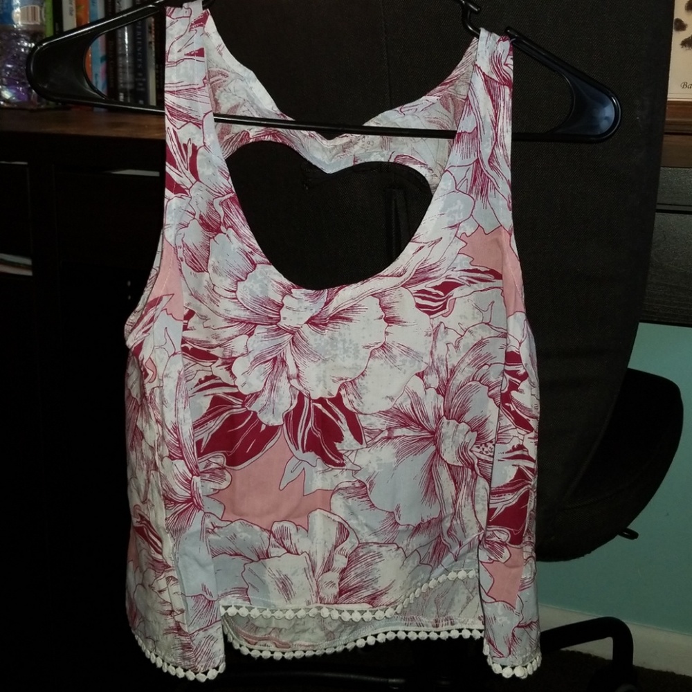 Floral Mudd crop top